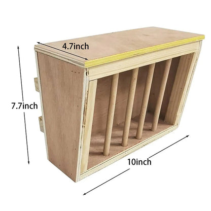 Wood Rabbit Hay Feeder Rack