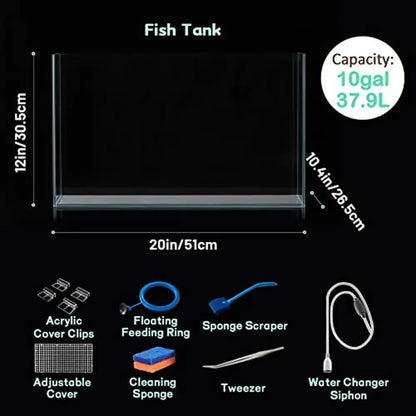 10 Gallon Aquarium Set